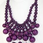 Acrylic Beads Links Necklace Bubblegum Bauble Bib..