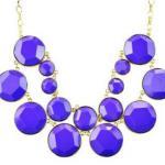 Purple Bubble Necklace, Statement Jewelry, Chunky..