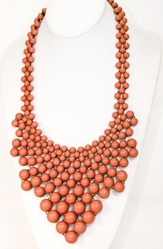 Beads Links Necklace Acrylic Beaded Necklace Luxury Large Statement Fashion Jewelry