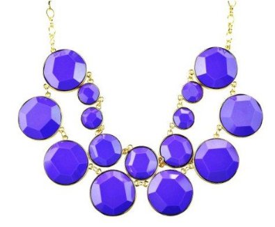 Purple Bubble Necklace, Statement Jewelry, Chunky Necklace, Bib Necklace